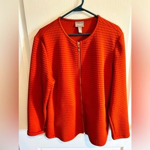 Women’s Chico dress jacket Rust color Size 3